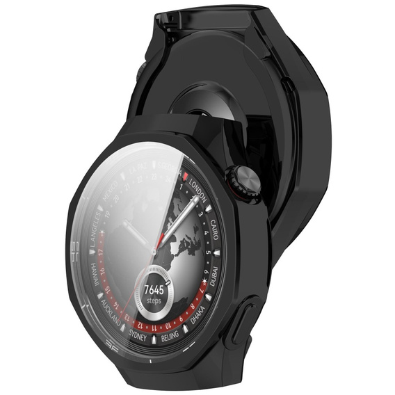 2in1 tok képernyővédővel Huawei Watch GT 5 Pro 46mm, fekete
