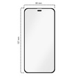 2x edzett üveg iPhone 12 Mini, ERBORD Easy App Full Screen Protector