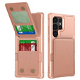 Tok Samsung Galaxy S25 Ultra, Card Holder Kickstand, rózsaszín