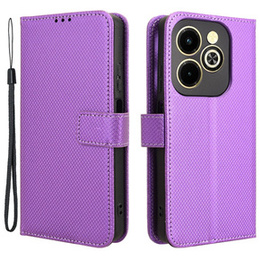 Pattintható tok a Infinix Hot 40i, Wallet Smart Magnet, lila