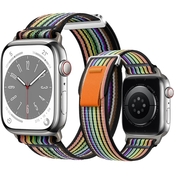 Nylon szíj az Apple Watch 1/2/3/4/4/5/6/7/8/9/10/SE/Ultra/Ultra 2 42/44/45/49MM órához