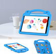 Gyermek tok iPad 10.2" 2021/2020/2019 (9/8/7 gen.) / Air 10.5" 2019 (3 gen.), Cute Patterns, állvánnyal, kék