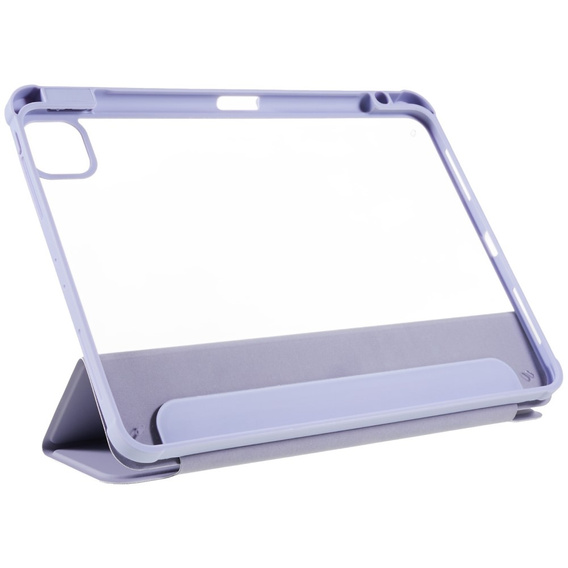 Tok iPad Pro 11 2022 / 2021 / 2020 / 2018, Smartcase Hybrid, tolltartó résszel, lila