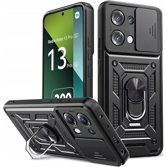 Telefontok a Xiaomi Redmi Note 13 Pro 5G, CamShield Slide, fekete