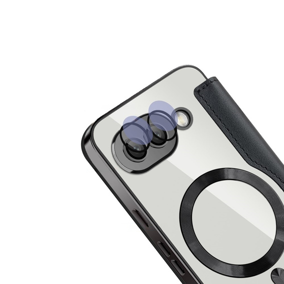 Pattintható tok a Google Pixel 9A, RFID Wallet MagSafe CamShield, fekete