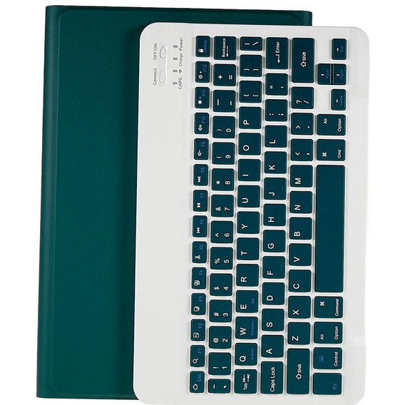 Tok + billentyűzet Lenovo Tab M10 Plus Gen 3 TB-125F TB-128F, sötétzöld