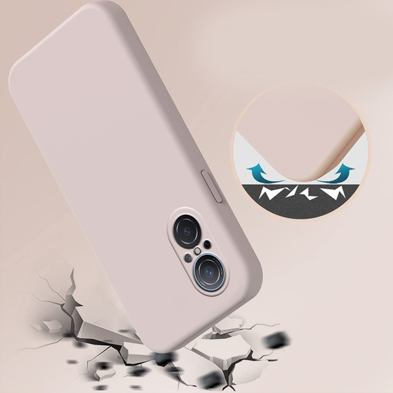 Telefontok a Huawei Nova 9 SE, Silicone Lite, rózsaszín