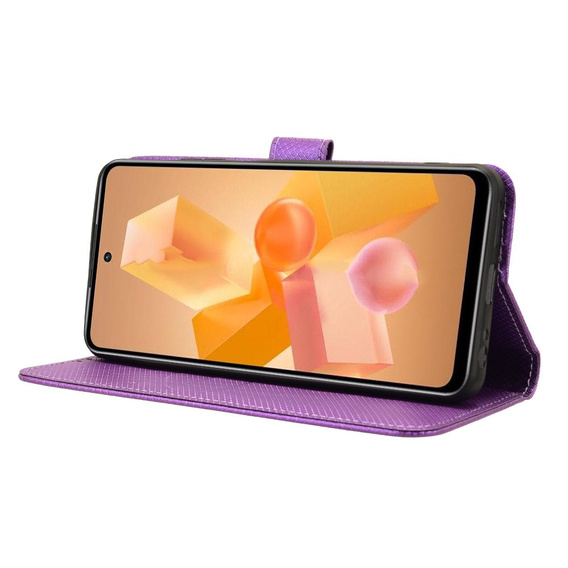 Pattintható tok a Infinix Hot 40i, Wallet Smart Magnet, lila