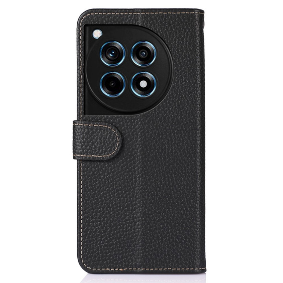 KHAZNEH RFID tok OnePlus 12R, Litchi textúra, fekete