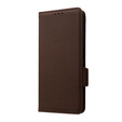 Pattintható tok a Xiaomi Redmi Note 12 5G / POCO X5 5G, Wallet Litchi Magnet, barna