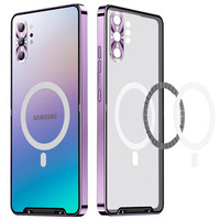 Telefontok a Samsung Galaxy Note 10+ Plus, CamShield MagSafe, átlátszó / lila