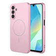 Szilikon tok Samsung Galaxy A17 5G, MagSafe-hoz, rózsaszínű