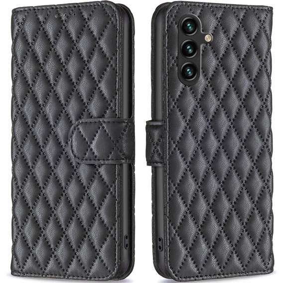 Pattintható tok a Samsung Galaxy A15, Wallet, BINFEN COLOR, fekete