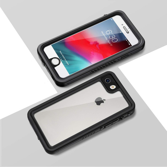 IP68 vízálló tok a iPhone 7/8/SE 2020/SE 2022, fekete