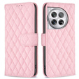 Pattintható tok a OnePlus 12 5G, Wallet, BINFEN COLOR, rózsaszín