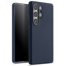 MELKCO tok Samsung Galaxy S25 Ultra, bőr, sötétkék