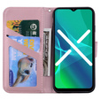 Pattintható tok a Motorola Moto G22, Wallet Bunny, rózsaszín
