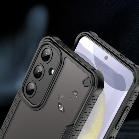 Telefontok a Samsung Galaxy S25+ Plus, Armor Frosted Case, fekete