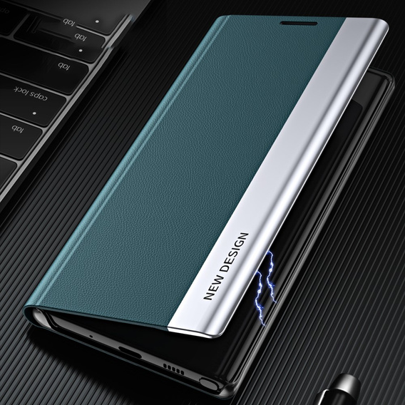 Pattintható tok a Samsung Galaxy A33 5G, Side Magnetic, zöld