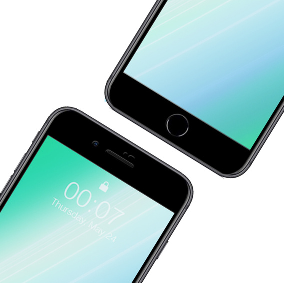 2x edzett üveg a iPhone 7 Plus/8 Plus, ERBORD 3D teljes képernyő