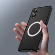 Kameravédő tok Sony Xperia 5 V, CamShield MagSafe, átlátszó / fekete