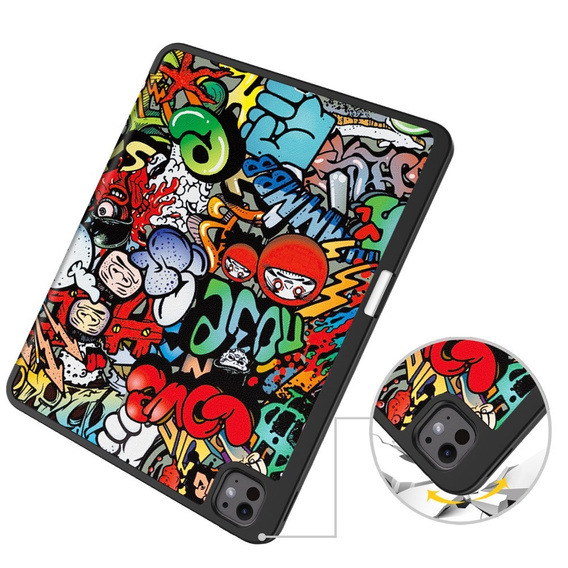 Tok iPad Pro 13" 2024 (7 gen.), Smartcase, graffiti