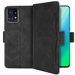 Pattintható tok a Motorola Edge 40 Pro, Card Slot, fekete