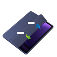 Tok Samsung Galaxy Tab S10 Lite / S10 FE / S9 FE, Smartcase Hybrid, tolltartó résszel, sötétkék