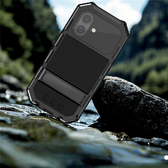 R-JUST páncélozott tok állvánnyal iPhone 17-hez