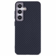 Tok Samsung Galaxy S25+ Plus, Carbon Fiber MagSafe, fekete
