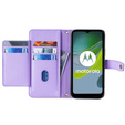 Pattintható tok a Motorola Moto G73 5G, Wallet Zipper Pocket, lila