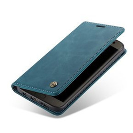 CASEME tok Samsung Galaxy S7 Edge, Leather Wallet Case, kék