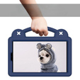 Gyermek tok Samsung Galaxy Tab A7 Lite 8.7 T220/T225, Cute Patterns, állvánnyal, sötétkék