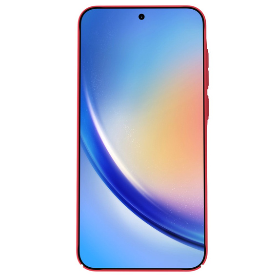 NILLKIN tok Samsung Galaxy A35 5G, Super Frosted Shield Case, piros