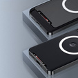 Kameravédő tok Motorola Edge 50 Pro 5G, CamShield MagSafe, fekete