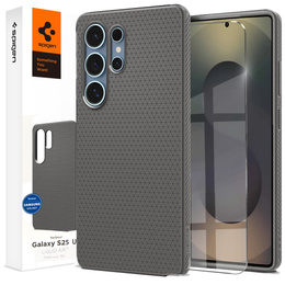 A Spigen tok Samsung Galaxy S25 Ultra, Liquid Air, szürke + 9H edzett üveghez