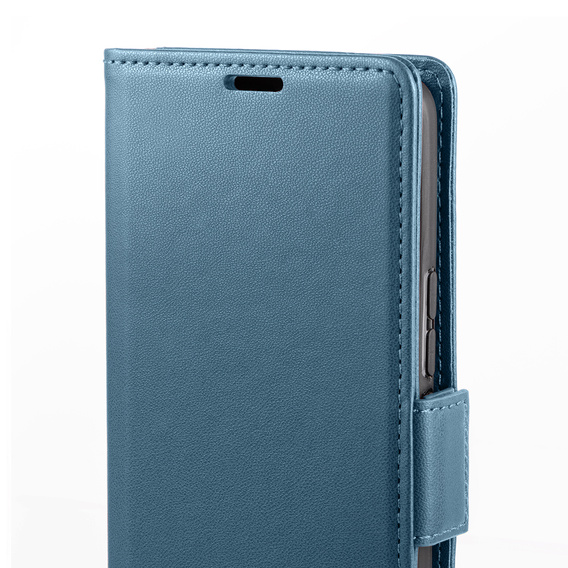 Tok Xiaomi Poco F7 Ultra, ERBORD Glossy Litchi, pénztárca patenttal, kék