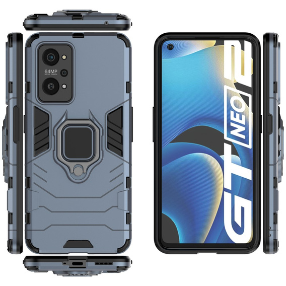 Telefontok a Realme GT 2 5G / GT Neo 2 / GT Neo 3T, Kickstand Ring, kék