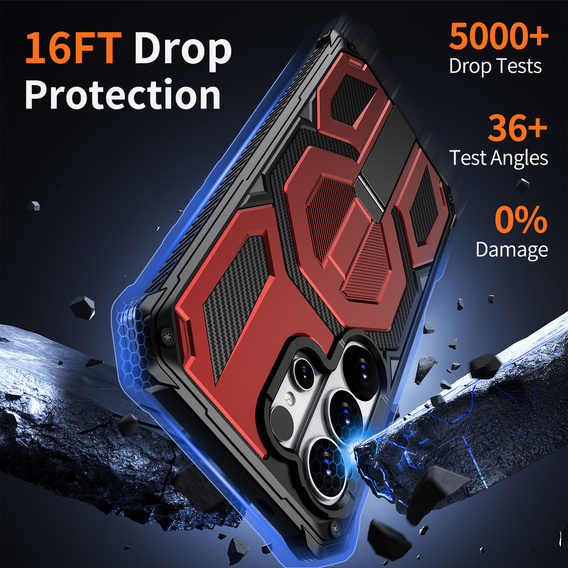 MagSafe-kompatibilis védőtok állvánnyal a Samsung Galaxy S26 Ultra készülékhez