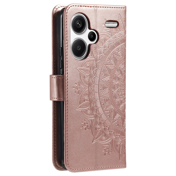 Pattintható tok a Xiaomi Redmi Note 13 Pro+, Mandala, rózsaszín rose gold