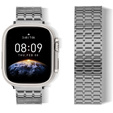 Acél karperec Apple Watch 1/2/3/4/4/5/6/7/8/SE/ULTRA 42/44/45/45/49 MM - szürke