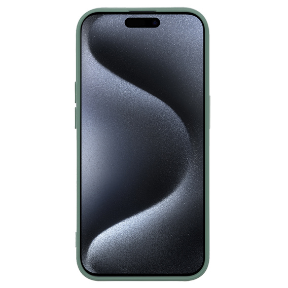 Telefontok a iPhone 15 Pro Max, Silicone Lite, sötétzöld