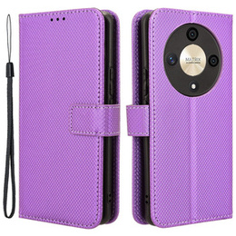 Pattintható tok a Honor Magic 6 Lite 5G, Wallet Smart Magnet, lila