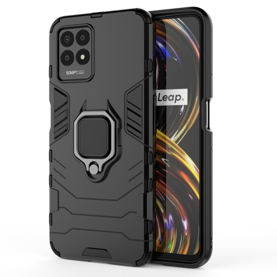 Telefontok a Realme 8i, Kickstand Ring, fekete
