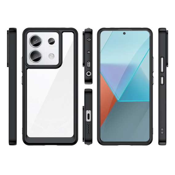 Telefontok a Xiaomi Redmi Note 13 Pro 5G, Fusion Hybrid, átlátszó / fekete