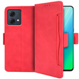 Pattintható tok a Motorola Moto G84 5G, Card Slot, piros
