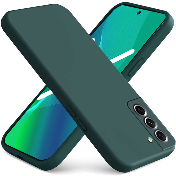 Telefontok a Samsung Galaxy S21 FE, Silicone Lite, sötétzöld