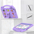 Gyermek tok Lenovo Tab M10 10.1 Gen 3 TB-328FU/TB-328XU, Cute Patterns, állvánnyal, lila