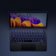 Billentyűzet tok Samsung Galaxy Tab S7 / S8, Dexnor Magnetic Keyboard Touchpad, fekete