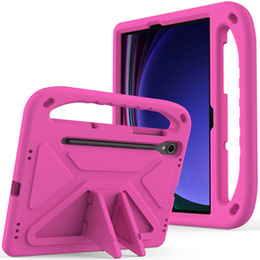 Gyermek tok Samsung Galaxy Tab S10 Lite / S10 FE / S9 FE, fogantyúval, rózsaszín